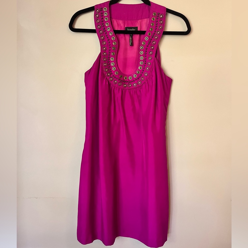 Laundry, dark pink knee length dress